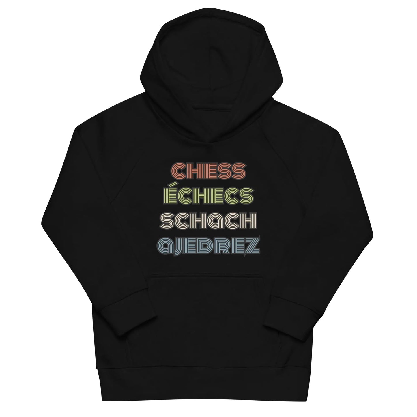 "En 4 langues" -  Sweat à capuche écologique pour enfants