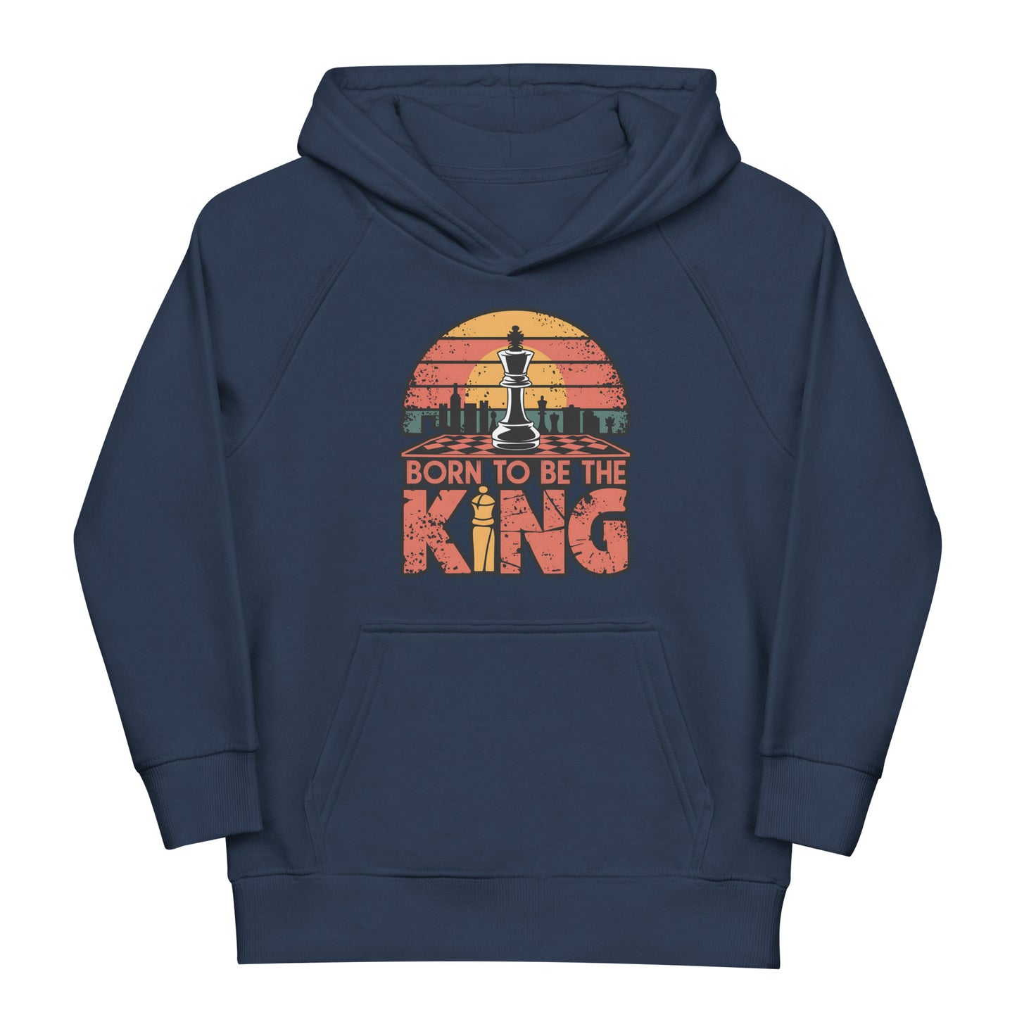 "Born to Be the King" Sweat à capuche écologique pour enfants