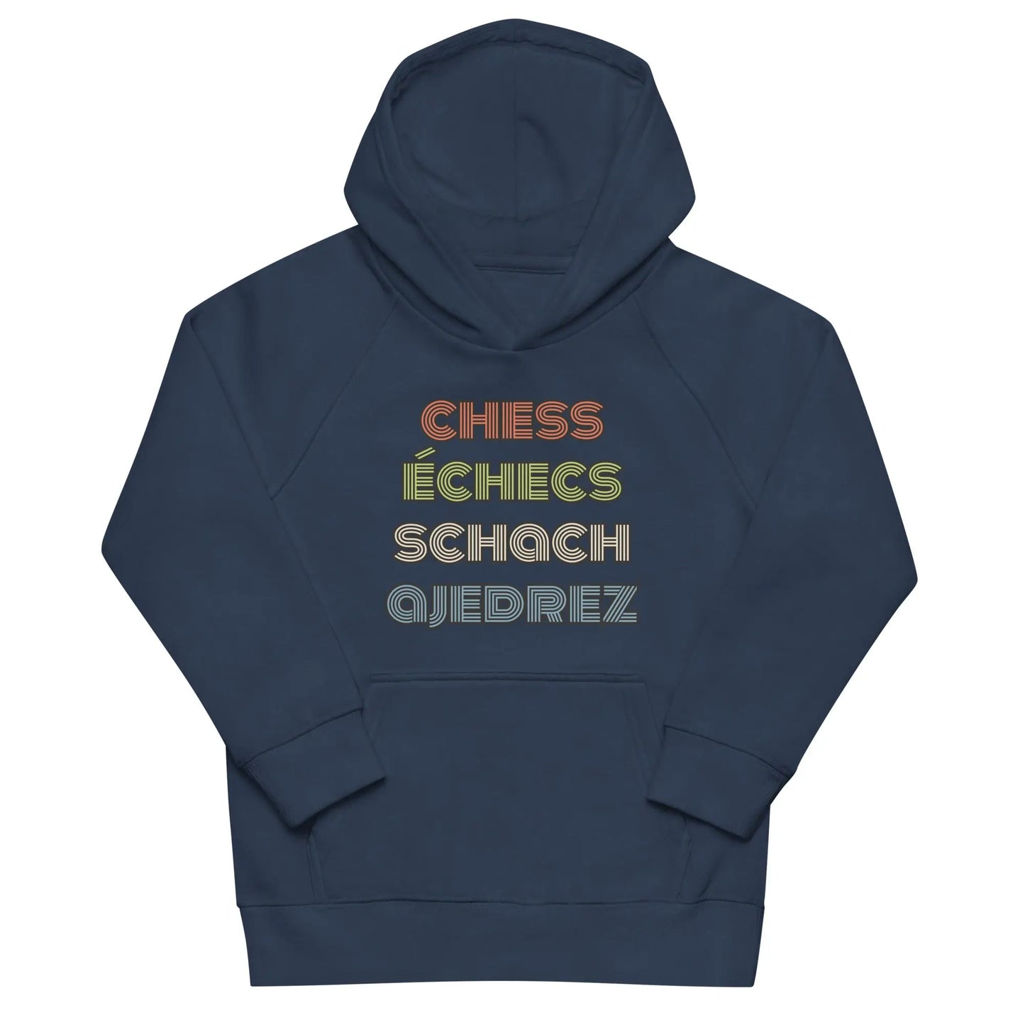 "En 4 langues" -  Sweat à capuche écologique pour enfants