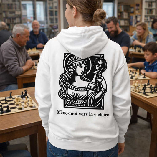 O Caîssa _ Sweat à capuche à fermeture éclair _ échecs