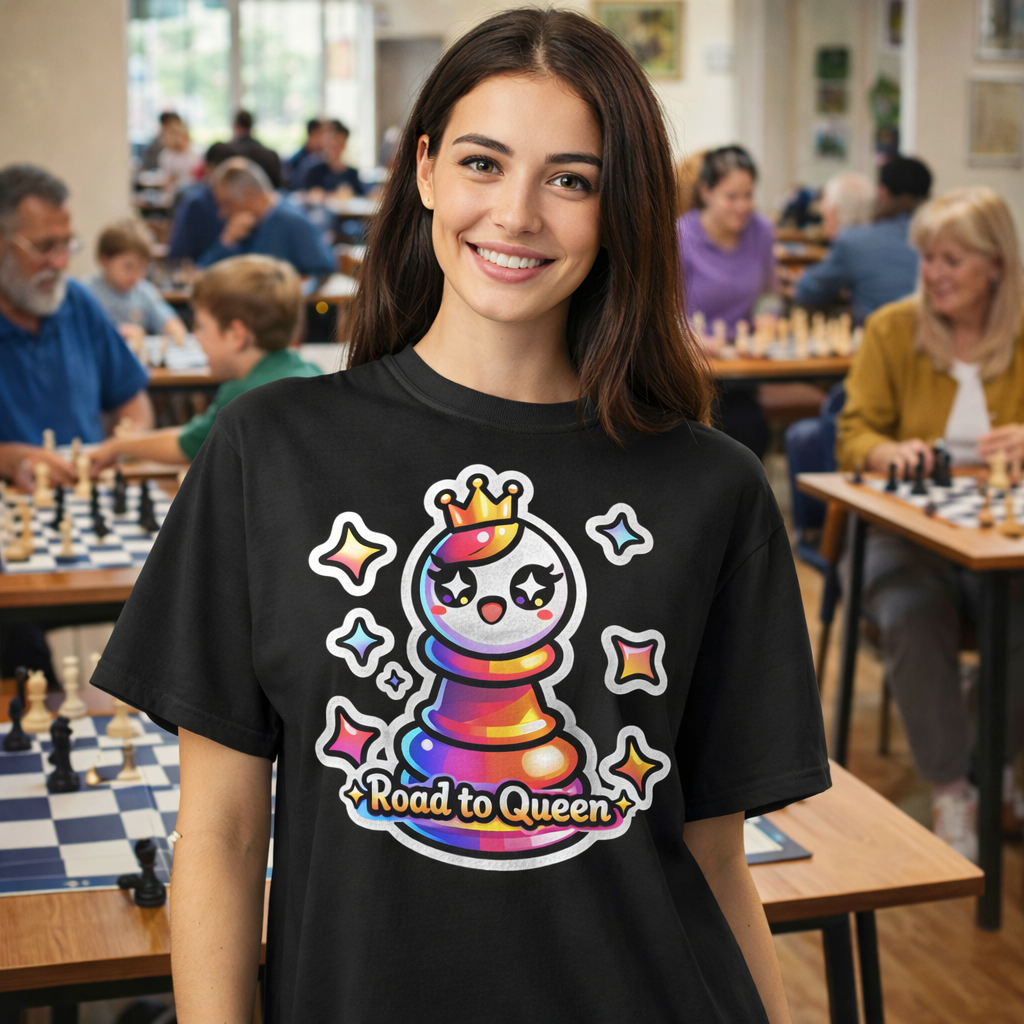 Road to Queen _ T-shirt échecs
