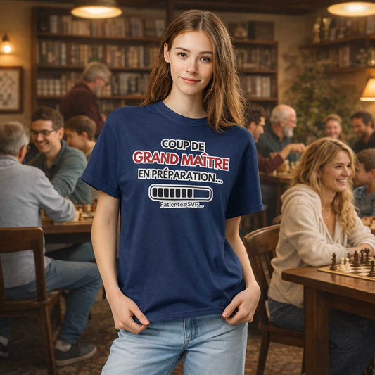 Coup de GM en préparation, tshirt échecs