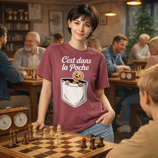 C'est dans la poche! Tshirt échecs