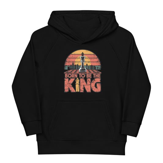 "Born to Be the King" Sweat à capuche écologique pour enfants