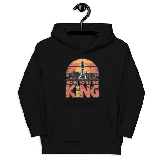"Born to Be the King" Sweat à capuche écologique pour enfants