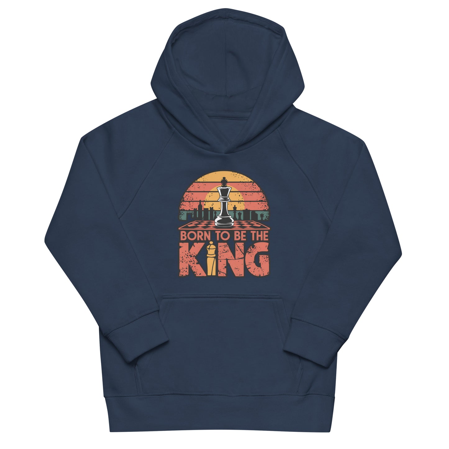 "Born to Be the King" Sweat à capuche écologique pour enfants